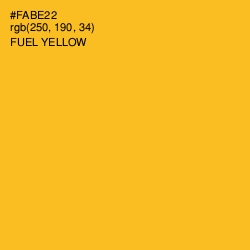 #FABE22 - Fuel Yellow Color Image